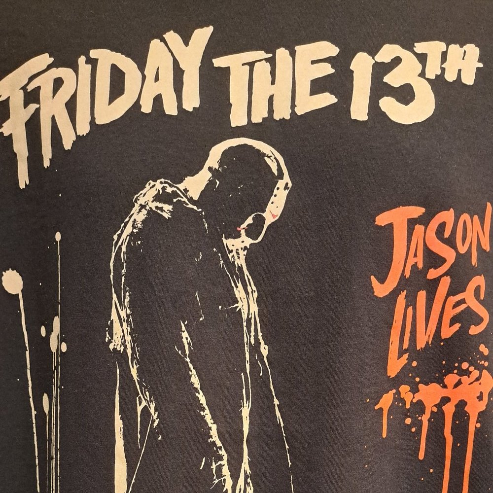 OFFICIAL FRIDAY THE 13TH JASON LIVES MOVIE TEE - Picture 4 of 4